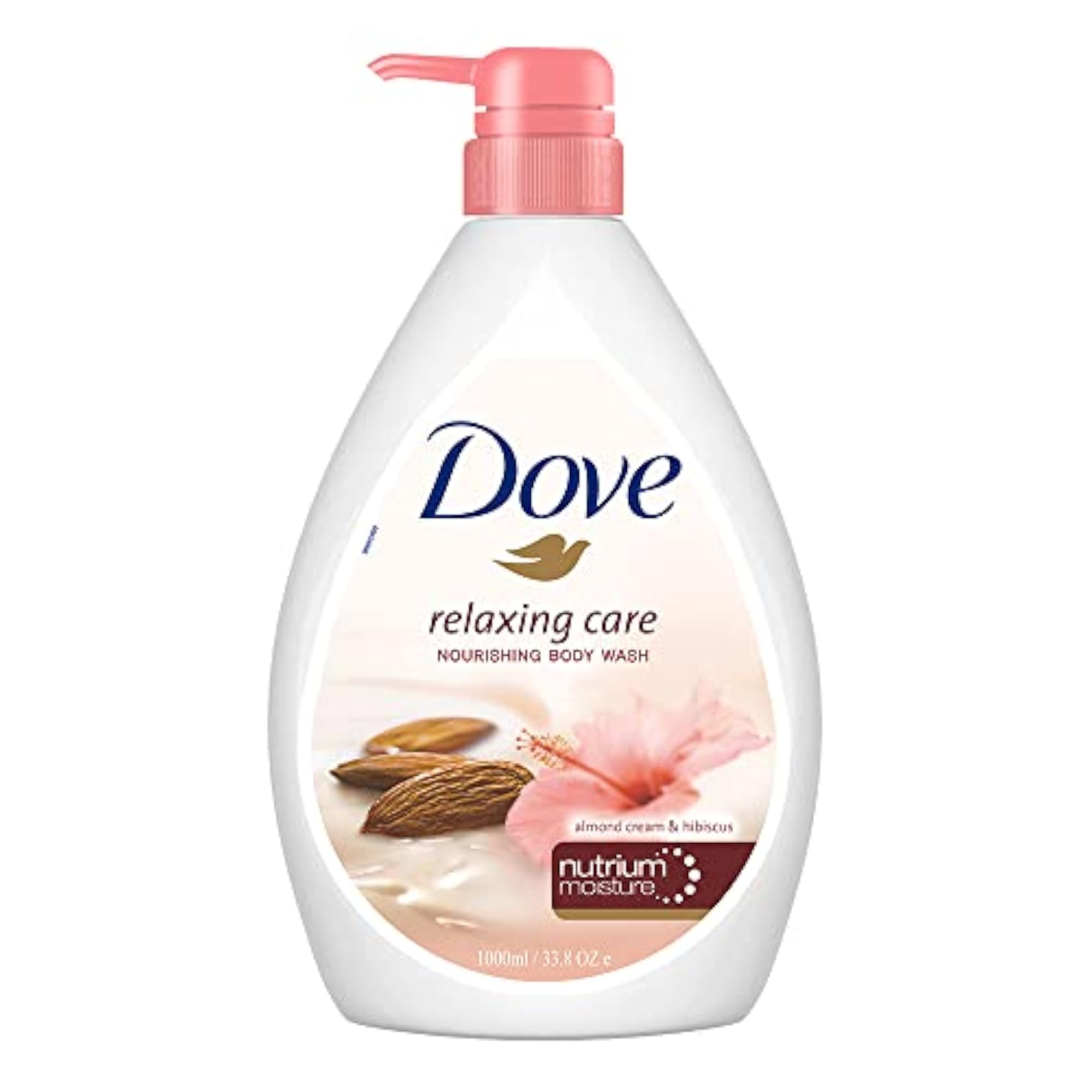 Relaxing Almond Cream Body Wash with Hibiscus, 1L